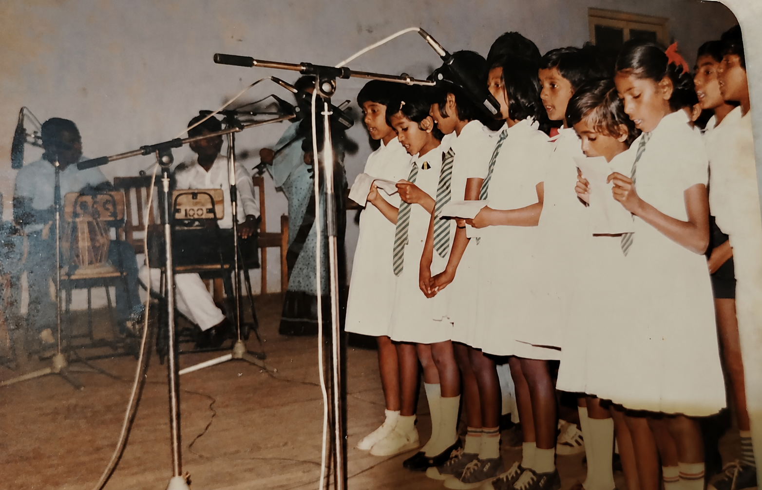 Junior choir at a school recital